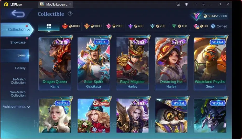 Mobile Legends: Bang Bang Accounts GLOBAL Hero 132 Skin 258|LBox Saber|KOF Karina|Ven image 12
