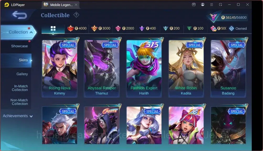 Mobile Legends: Bang Bang Accounts GLOBAL Hero 132 Skin 258|LBox Saber|KOF Karina|Ven image 14