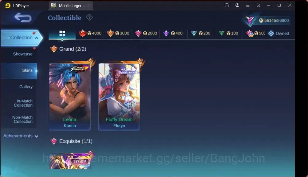 Mobile Legends: Bang Bang Accounts GLOBAL Hero 132 Skin 258|LBox Saber|KOF Karina|Ven image 6