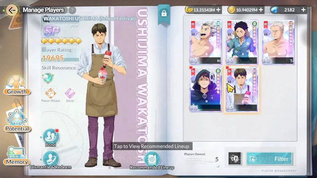 HAIKYU!! FLY HIGH Accounts SEA Lvl 58|5 SP [Ushijima,Oikawa,Aone,Akaashi,Boku image 1