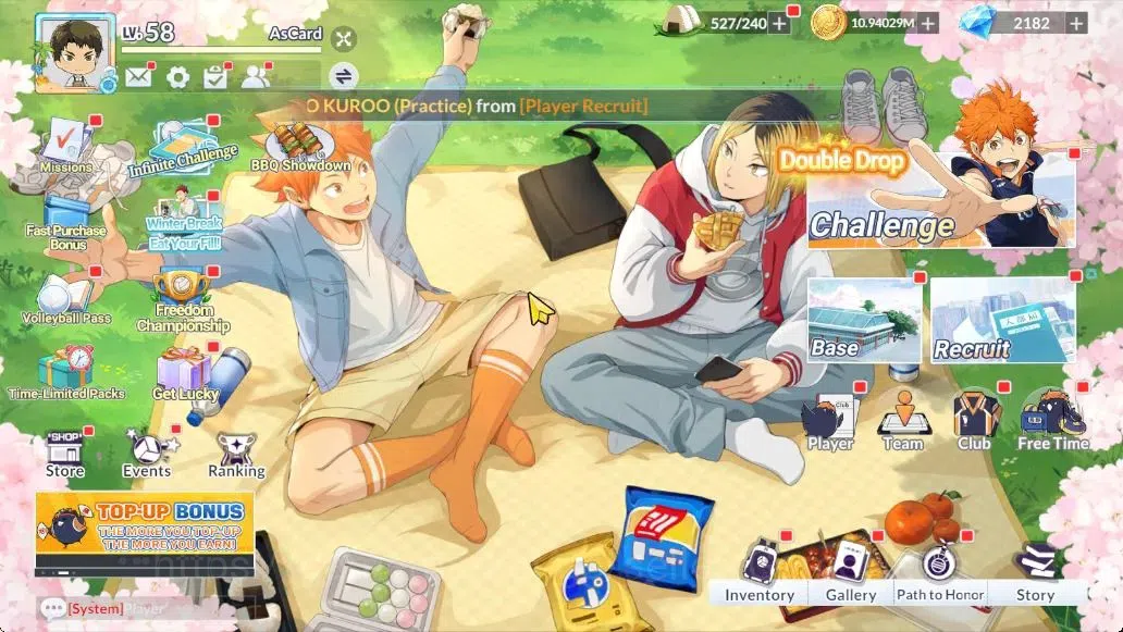 HAIKYU!! FLY HIGH Accounts SEA Lvl 58|5 SP [Ushijima,Oikawa,Aone,Akaashi,Boku image 12