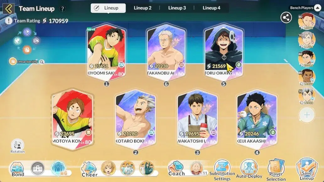 HAIKYU!! FLY HIGH Accounts SEA Lvl 58|5 SP [Ushijima,Oikawa,Aone,Akaashi,Boku image 4