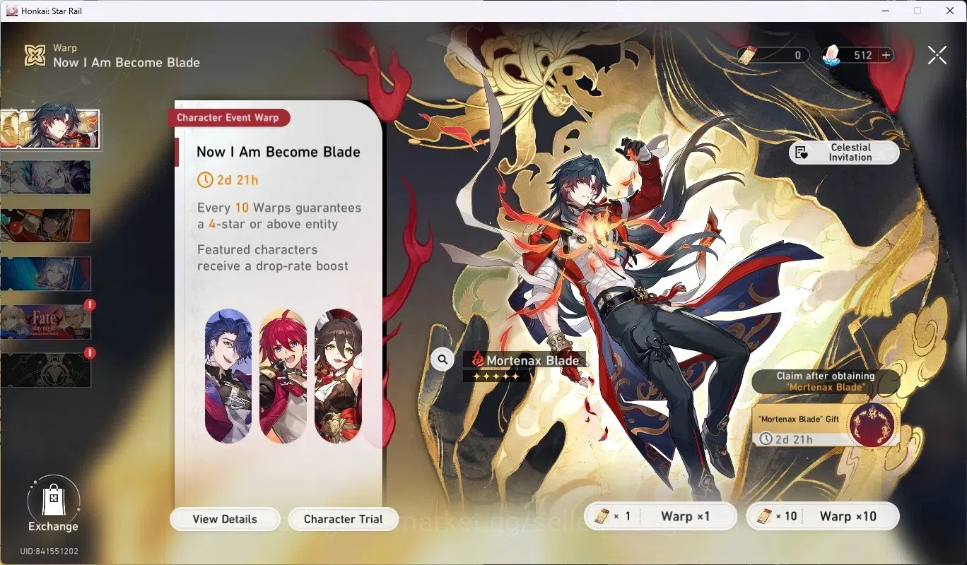 Honkai Star Rail Accounts ASIA|TL 24|4 Char Limited [Archer,Sparkle,Dan Heng image 3