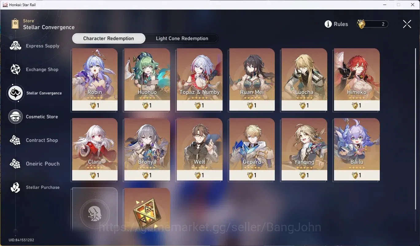 Honkai Star Rail Accounts ASIA|TL 24|4 Char Limited [Archer,Sparkle,Dan Heng image 4