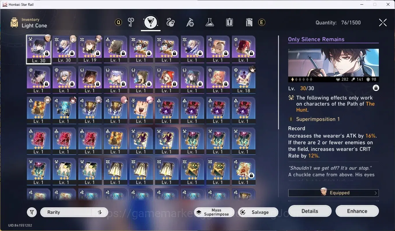 Honkai Star Rail Accounts ASIA|TL 24|4 Char Limited [Archer,Sparkle,Dan Heng image 8