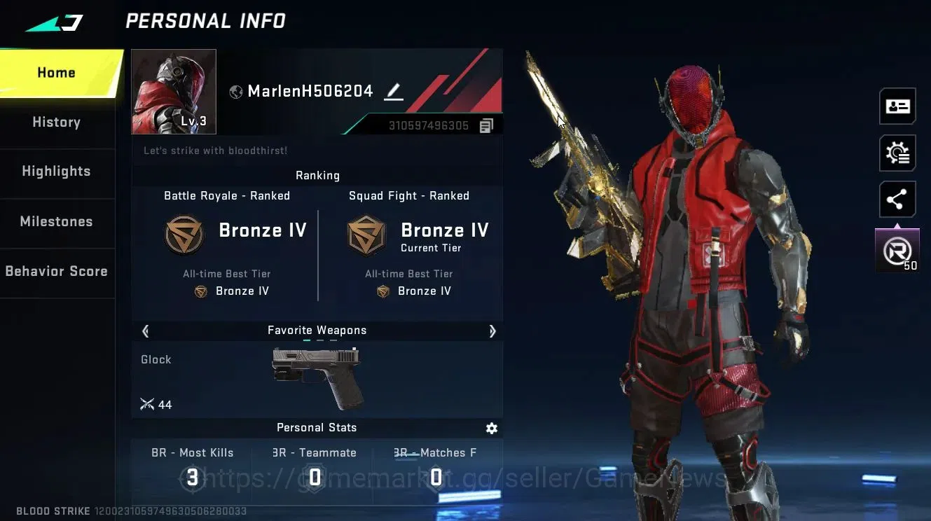 Blood Strike Accounts ASIA|ETERNAL AUG-Empyrean Lv3 | ULTRA M700-Boitatá image 2