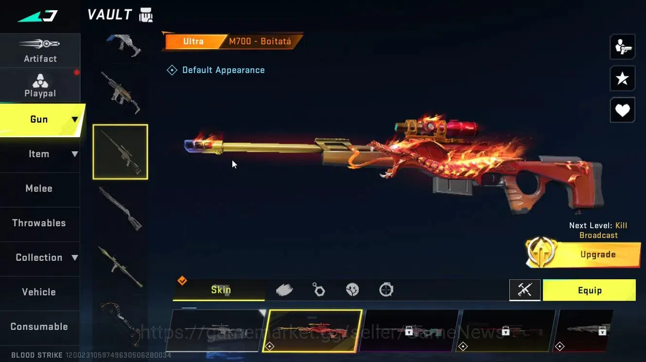 Blood Strike Accounts ASIA|ETERNAL AUG-Empyrean Lv3 | ULTRA M700-Boitatá image 5