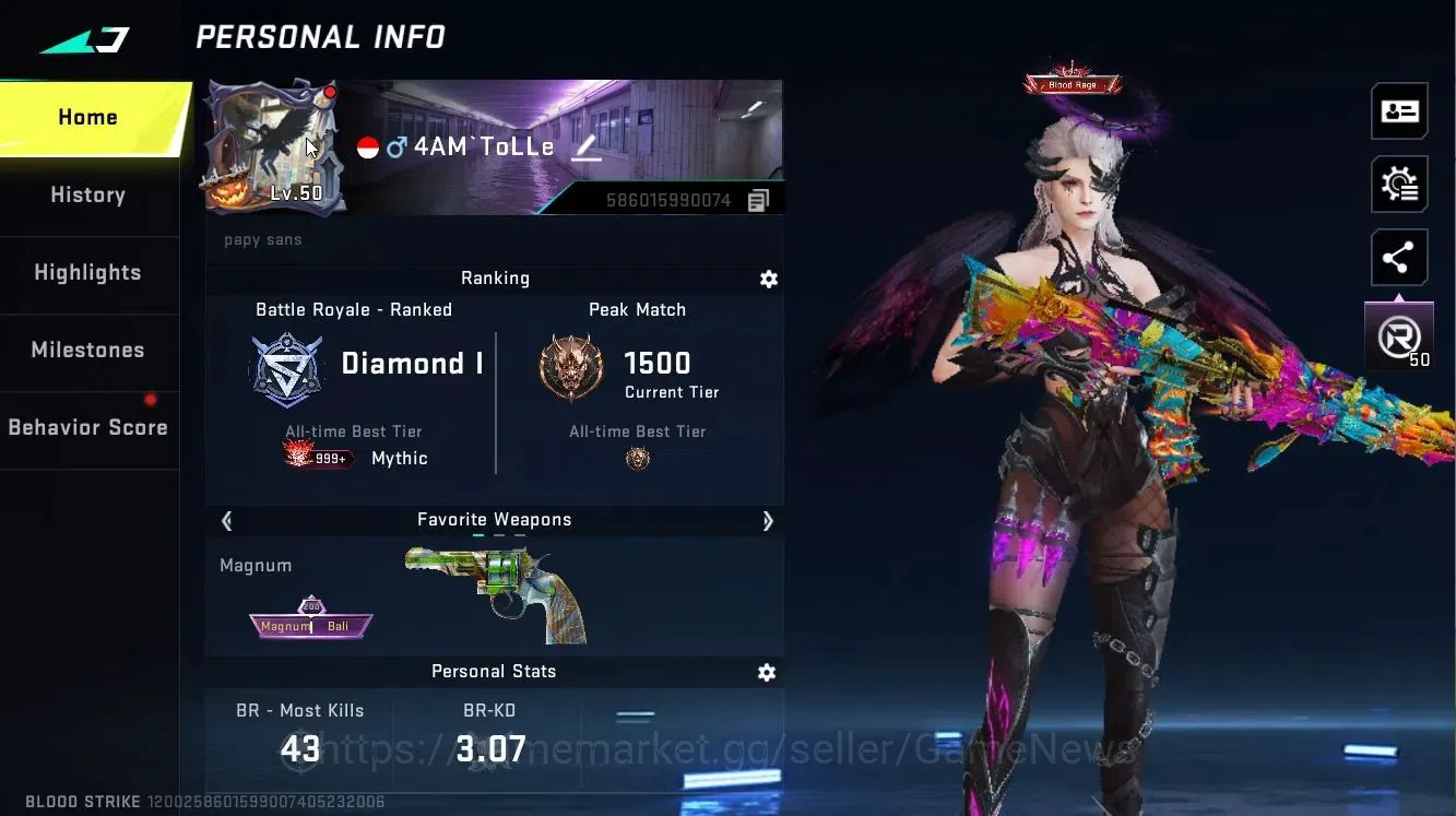 Blood Strike Accounts ASIA|6 ETERNAL[NOVA-Nightmare,ETHAN,AK47 Lv3,M700, image 3