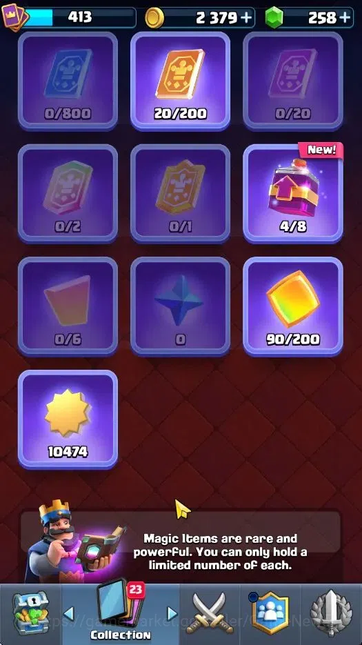 Clash Royale Accounts High-End Lvl 413|KTL 10|Trophy 3100|258 Gems|Card 51/122|1 Hero 4 EVO 12 Epic 20 Rare 19 Common|Arena 6