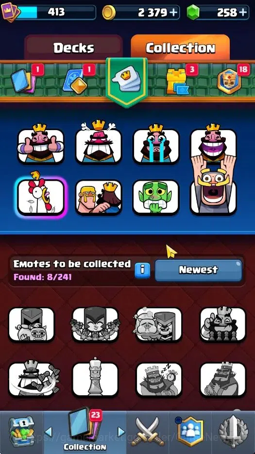Clash Royale Accounts High-End Lvl 413|KTL 10|Trophy 3100|258 Gems|Card 51/122|1 Hero 4 EVO 12 Epic 20 Rare 19 Common|Arena 7