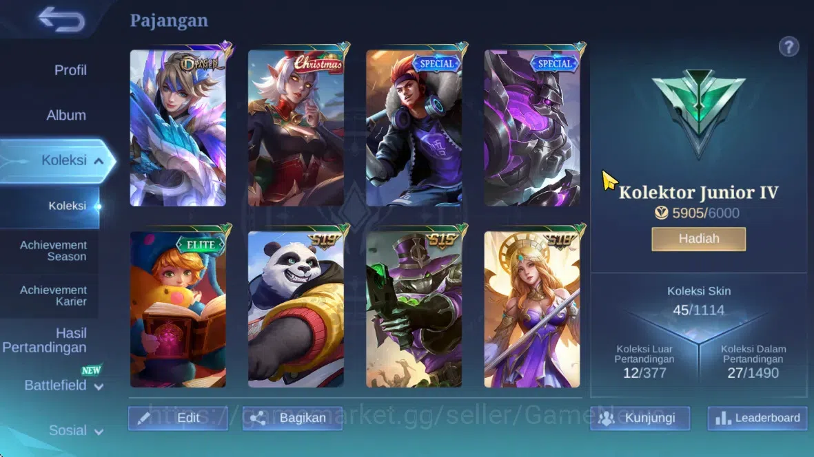 Magic Chess: Go Go Accounts Rank Legend VI|Bonus Mlbb|24 Commander 4 Max(Fanny image 17