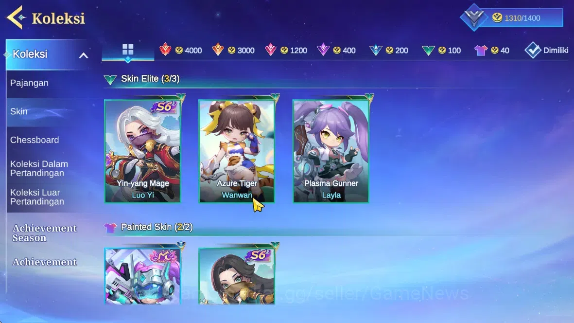 Magic Chess: Go Go Accounts Rank Legend VI|Bonus Mlbb|24 Commander 4 Max(Fanny image 7