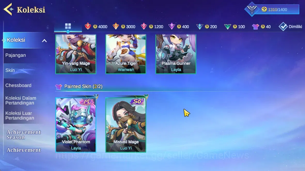 Magic Chess: Go Go Accounts Rank Legend VI|Bonus Mlbb|24 Commander 4 Max(Fanny image 8