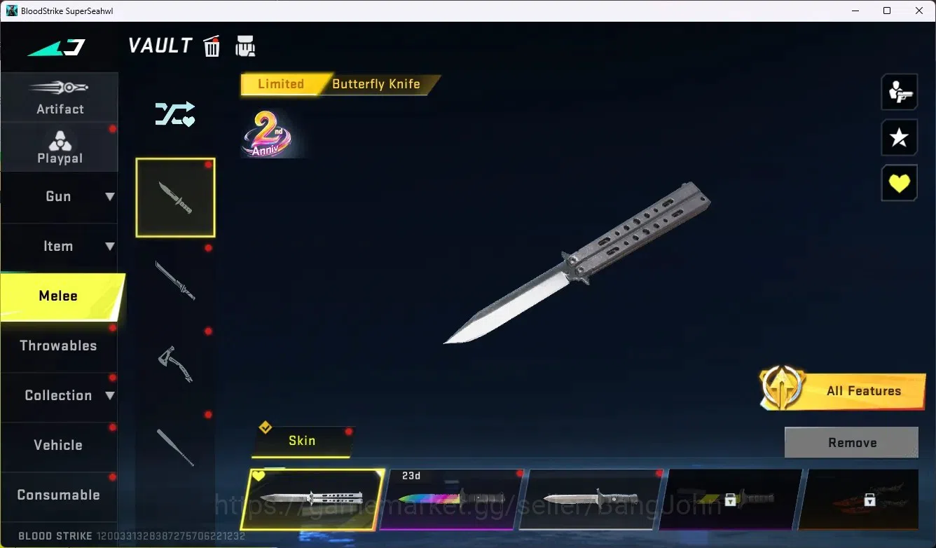 Blood Strike Accounts ASIA |3 Collab Gun [7DS] |3 Limited Gun|7 Ultra Gu image 17
