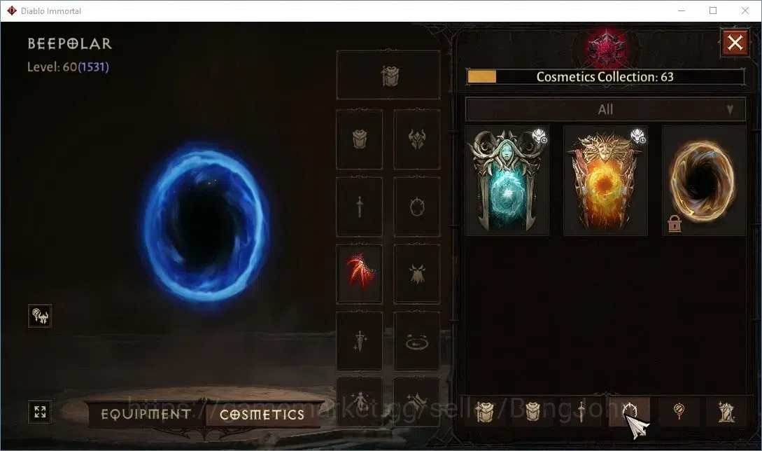 Diablo Immortal Accounts High-End SEA-Enigma CS Off|60 (1531) Warlock - Vanquisher |CR 60k |Reso 3138 |8x L30 Legendary 12