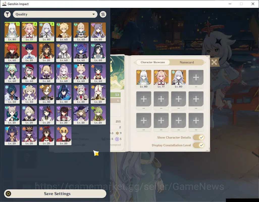 Genshin Impact Accounts Others ASIA|AR 53|Rate On|3 Limited + 4 (*5 1
