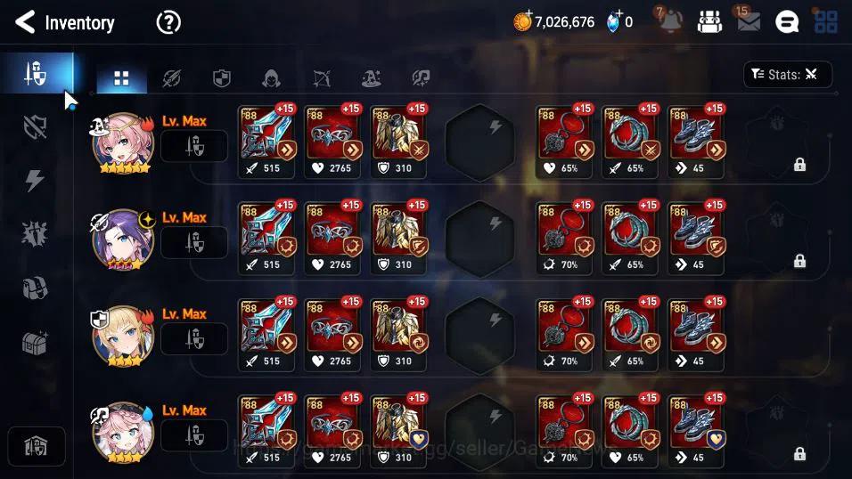 Epic Seven Accounts GLOBAL Unverif|New Era|3 ML(Salome,C Lilias,LW Pei image 13