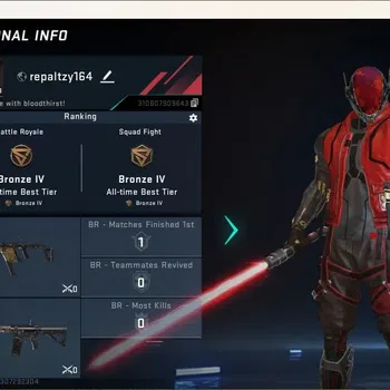 Blood Strike Accounts Others ASIA | 1 Ultra Melee: Lightblade-Dark Force|4 Legendary Guns|1 Epic Name Changing Card|Check SS