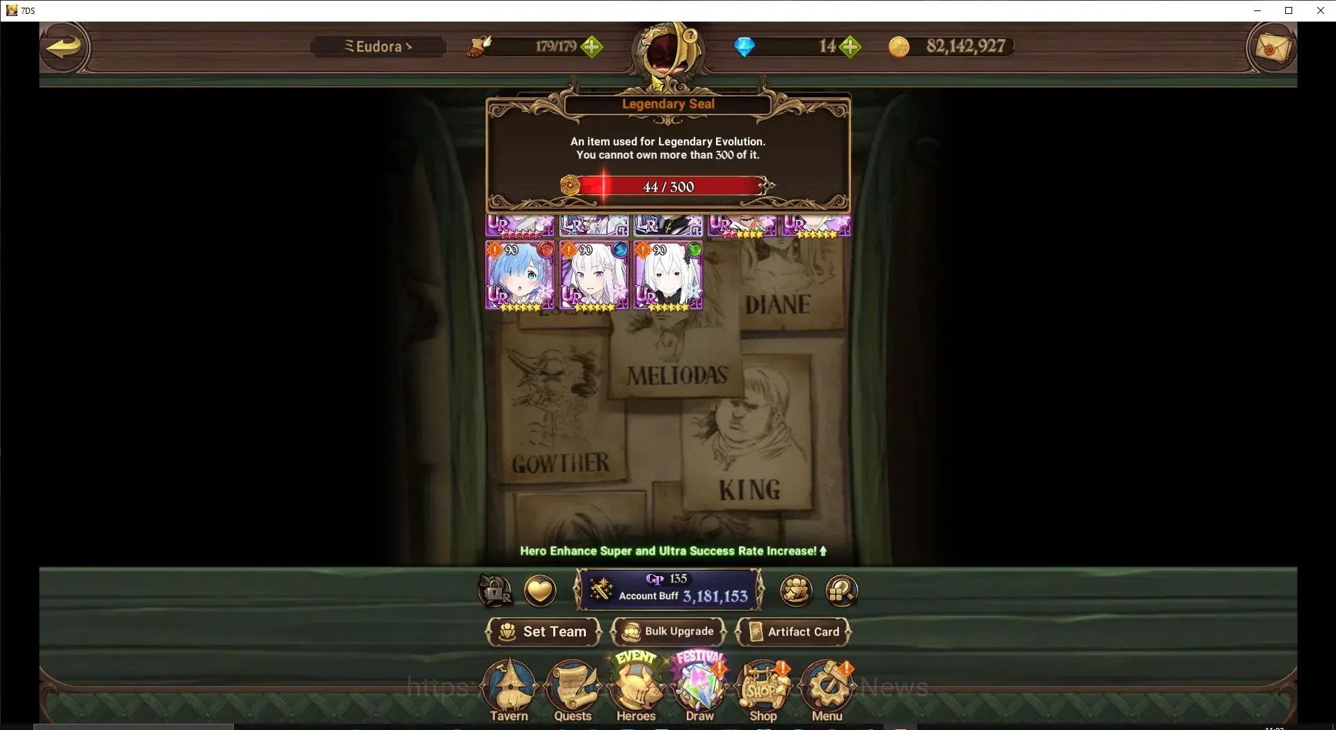 The Seven Deadly Sins: Grand Cross Accounts Global|3,1M CC|44 LS|1 UR Selector|6 LR+3 UR+Colla image 4