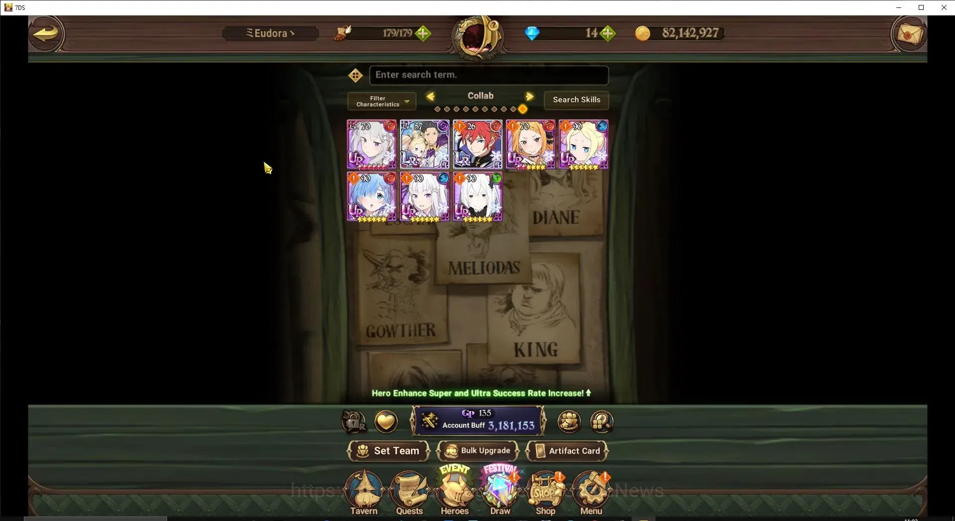 The Seven Deadly Sins: Grand Cross Accounts Global|3,1M CC|44 LS|1 UR Selector|6 LR+3 UR+Colla image 5