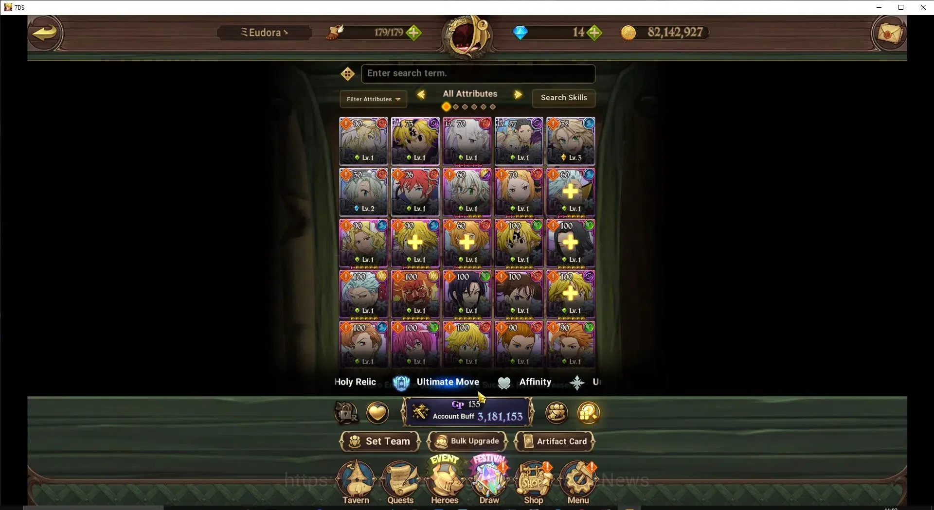 The Seven Deadly Sins: Grand Cross Accounts Global|3,1M CC|44 LS|1 UR Selector|6 LR+3 UR+Colla image 6