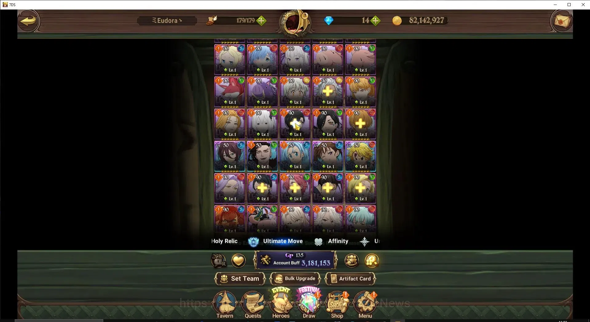 The Seven Deadly Sins: Grand Cross Accounts Global|3,1M CC|44 LS|1 UR Selector|6 LR+3 UR+Colla image 7