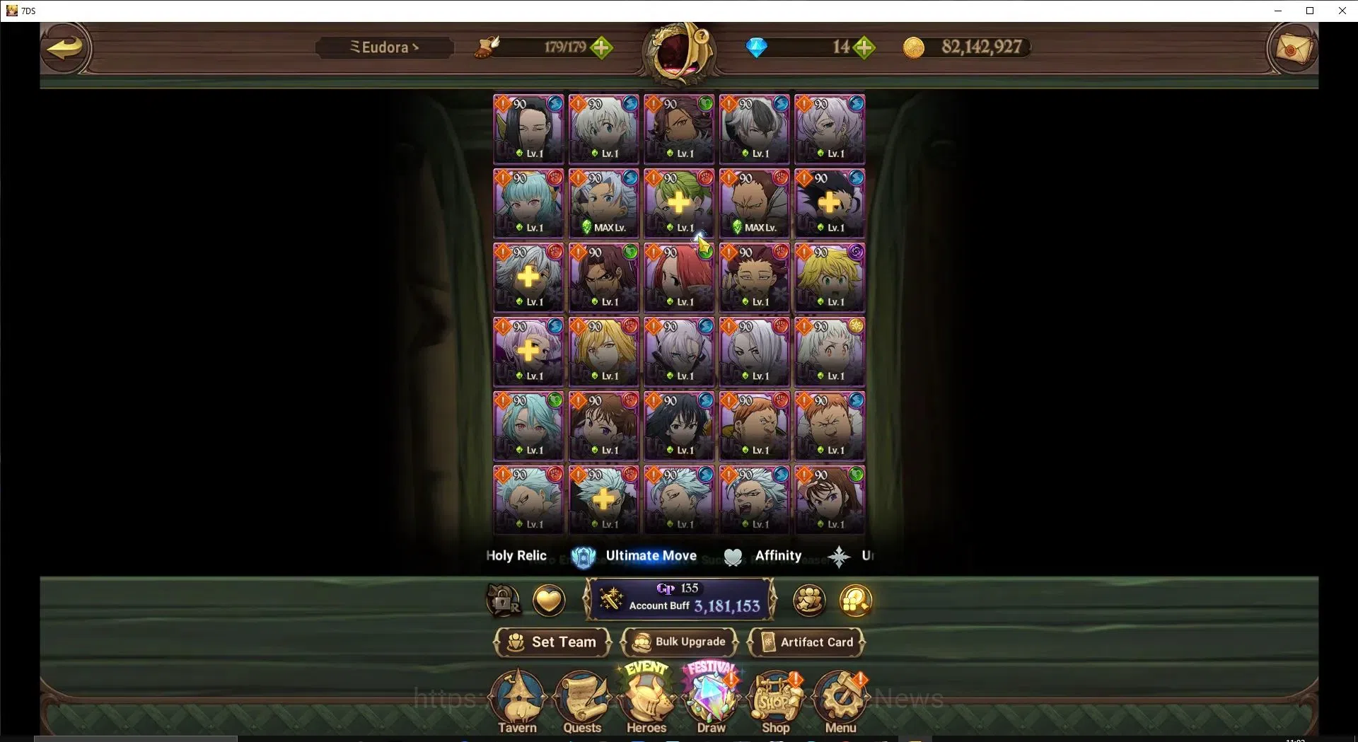 The Seven Deadly Sins: Grand Cross Accounts Global|3,1M CC|44 LS|1 UR Selector|6 LR+3 UR+Colla image 8