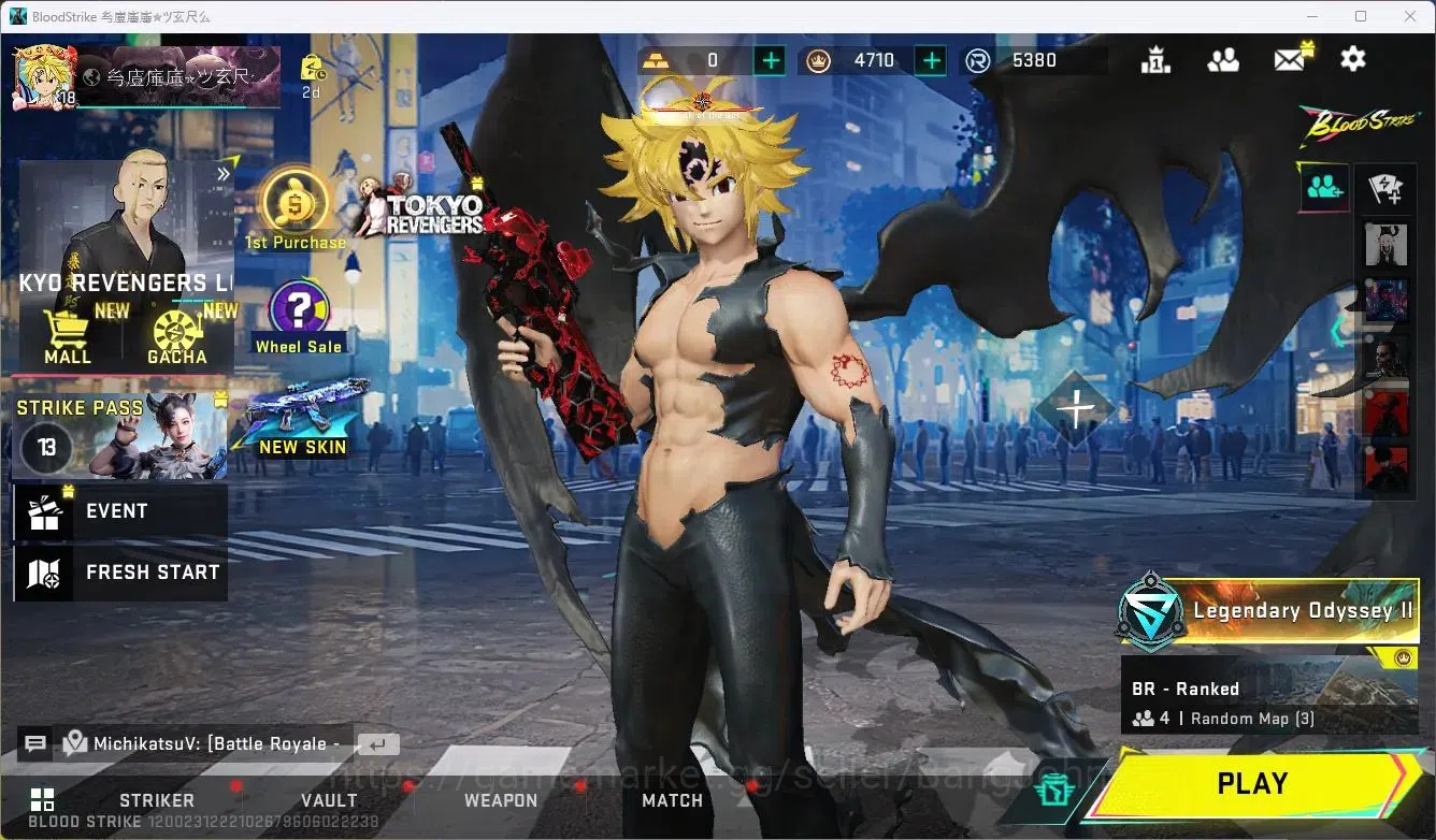 Blood Strike Accounts ASIA | Meliodas(7DS),Baji(TR),Byakuya(Bleach) | 2 image 1