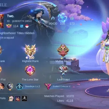 Mobile Legends: Bang Bang Accounts Collector Global|Skin 334|Exalted|KOF Karina,Sanrio Floryn,Collector Natalia,PACE