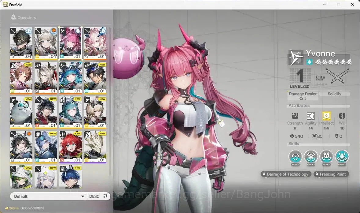 Arknights: Endfield Accounts NAEU |P3(Mi Fu),P3(Yvonne),Clannibal|467300 Gold,3 image 2