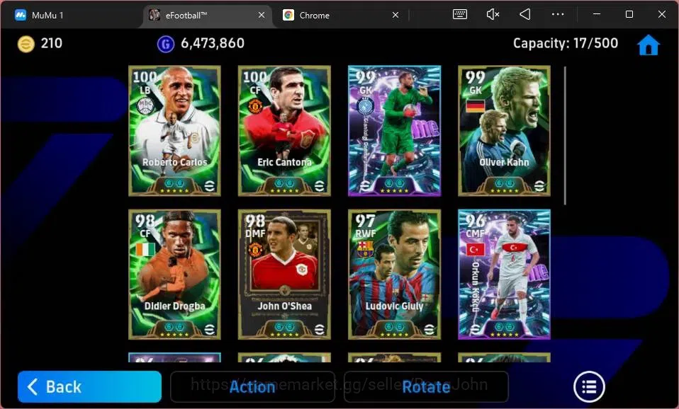 eFootball Accounts Android|PW 3168 |Carlos Epic|Cantona|Schmeichel|Ka image 3