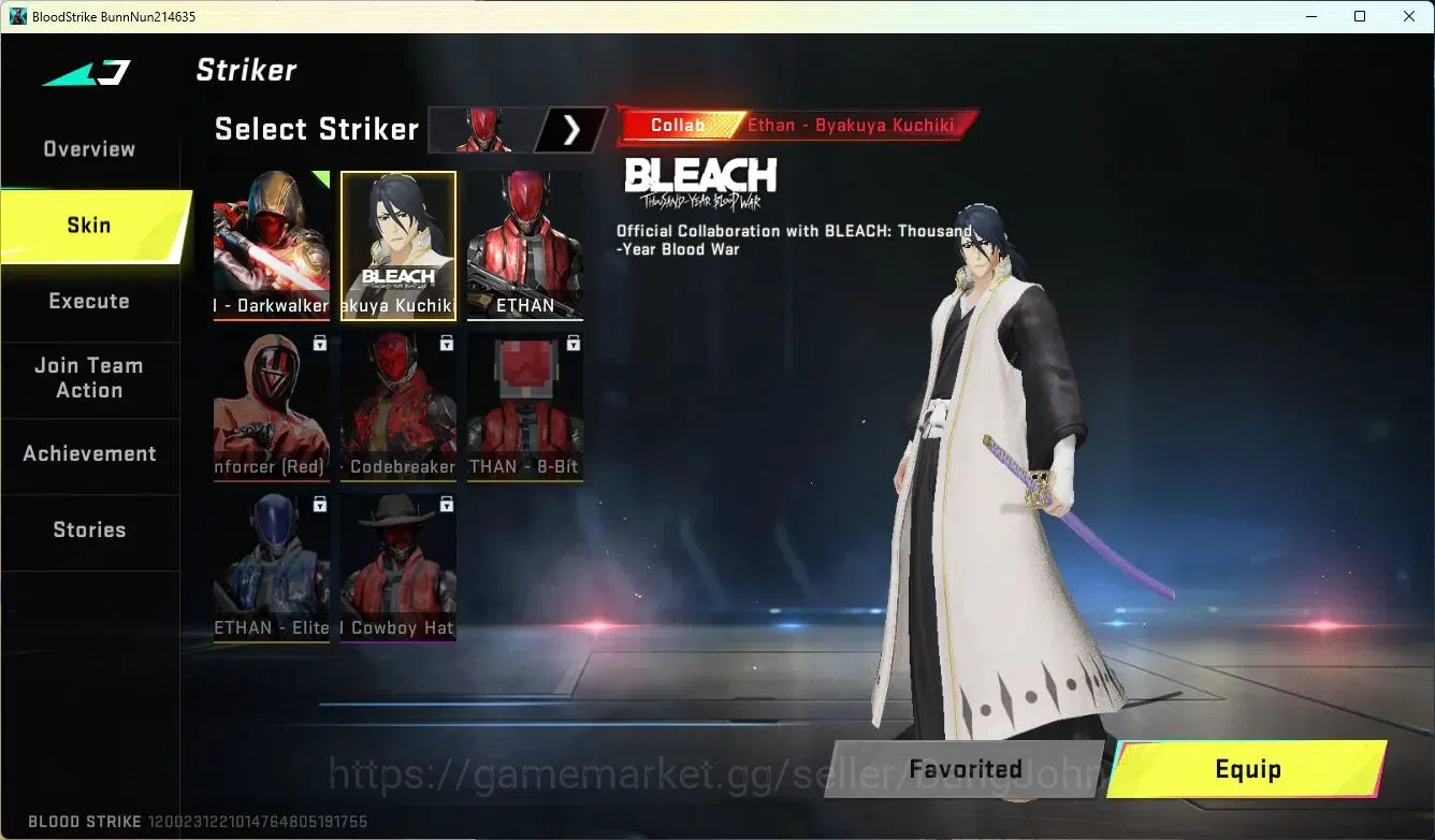 Blood Strike Accounts ASIA | BLEACH Striker|EVA Gun|Ultra ETHAN Striker| image 3