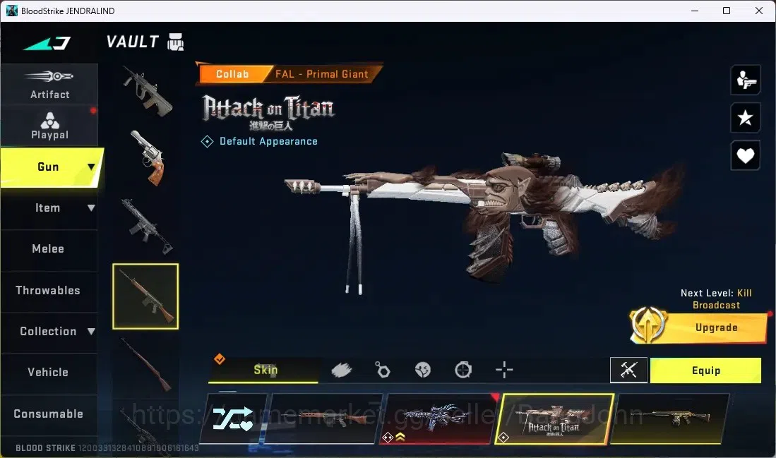 Blood Strike Accounts ASIA | ETERNAL: MP5-BLOODRIFT,VECTOR-SHADOWDRAKE|2 image 10