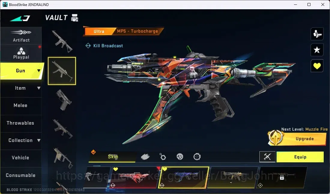 Blood Strike Accounts ASIA | ETERNAL: MP5-BLOODRIFT,VECTOR-SHADOWDRAKE|2 image 3