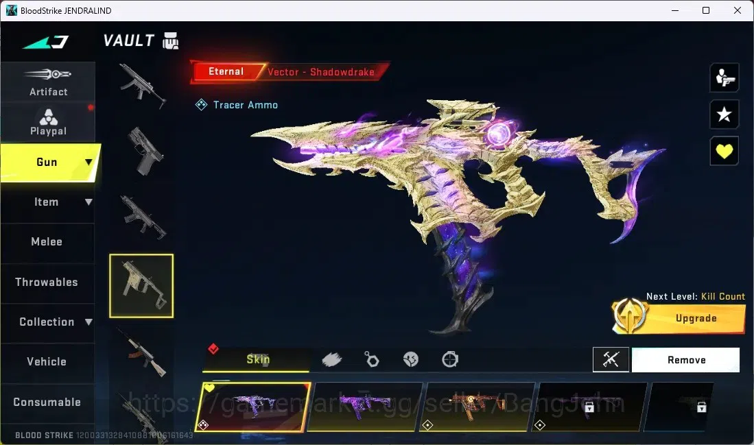 Blood Strike Accounts ASIA | ETERNAL: MP5-BLOODRIFT,VECTOR-SHADOWDRAKE|2 image 4