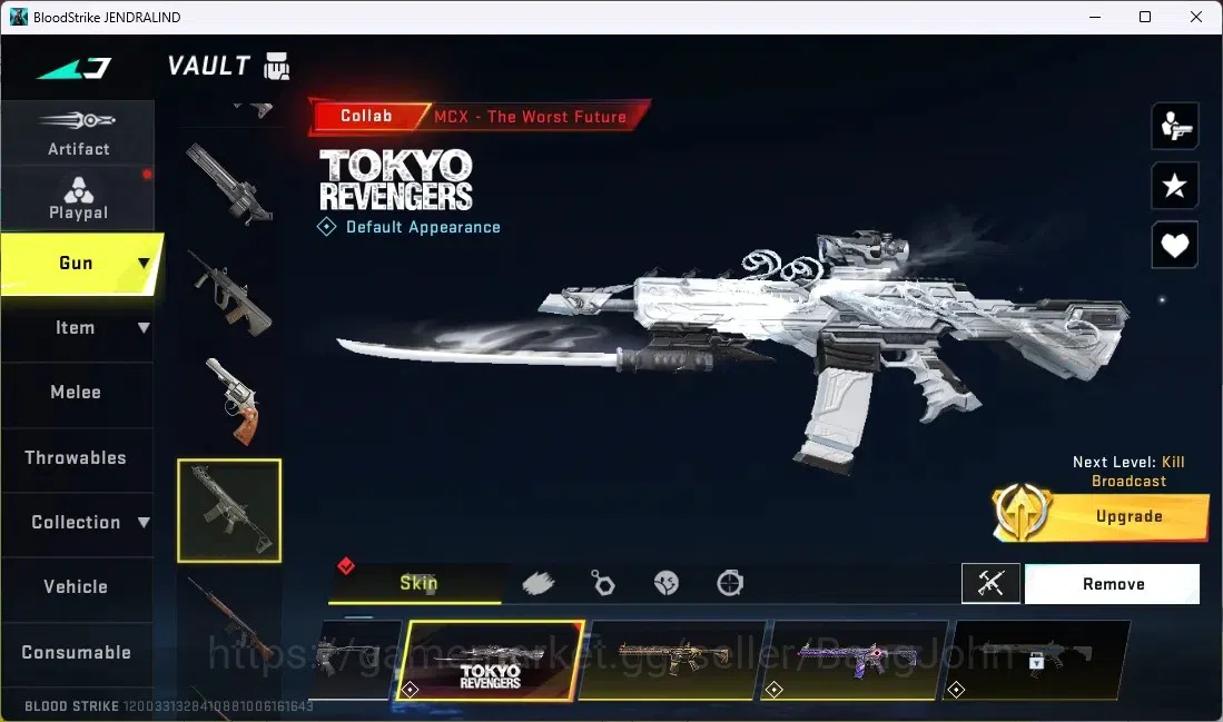 Blood Strike Accounts ASIA | ETERNAL: MP5-BLOODRIFT,VECTOR-SHADOWDRAKE|2 image 8