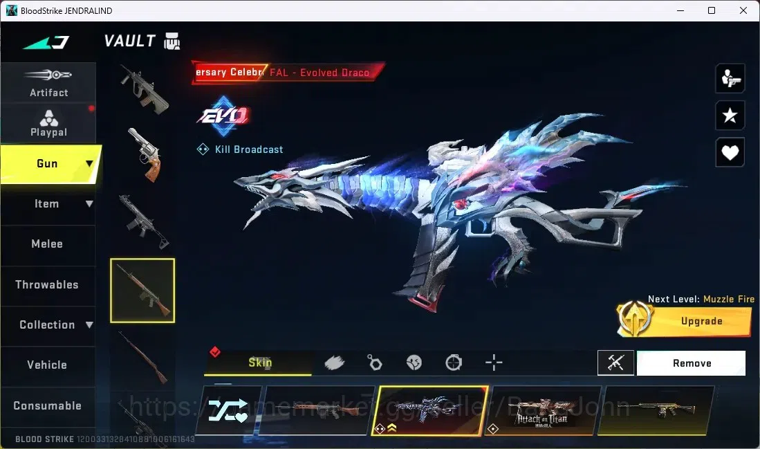 Blood Strike Accounts ASIA | ETERNAL: MP5-BLOODRIFT,VECTOR-SHADOWDRAKE|2 image 9