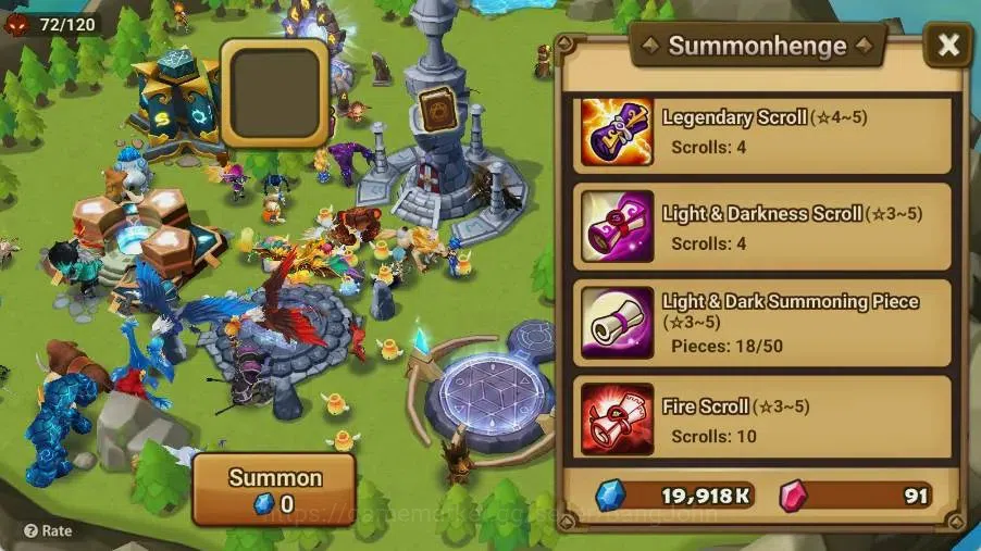 Summoners War: Sky Arena Accounts Starter GLOBAL | NB 5 TESHAR,Starter Gacha 115 12Y+160 11Y Scrool, 3 Legendary All 4