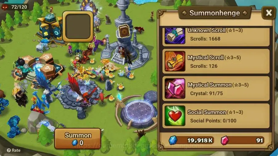 Summoners War: Sky Arena Accounts Starter GLOBAL | NB 5 TESHAR,Starter Gacha 115 12Y+160 11Y Scrool, 3 Legendary All 5