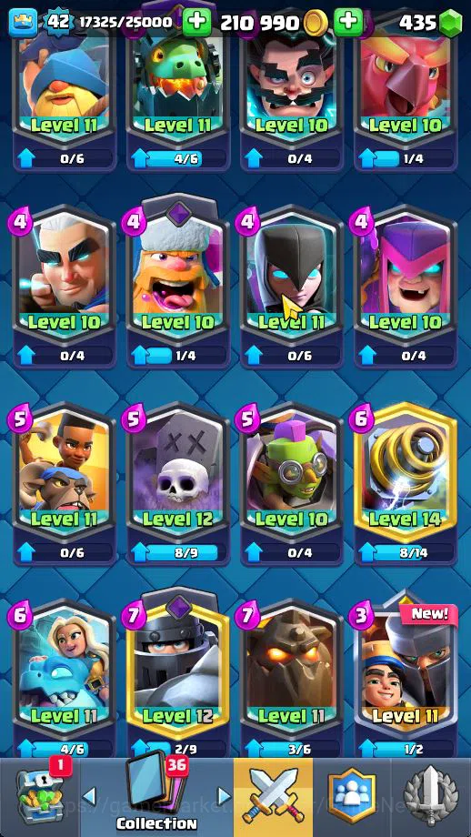 Clash Royale Accounts Midgame Lv 42|Trophy 9195|KTL 14|Limited Skin|Card 121| 1 HERO 7 EVO 8 Champ 21 Legendary 33 Epic 30 12