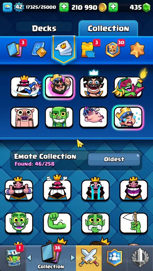 Clash Royale Accounts Midgame Lv 42|Trophy 9195|KTL 14|Limited Skin|Card 121| 1 HERO 7 EVO 8 Champ 21 Legendary 33 Epic 30 15