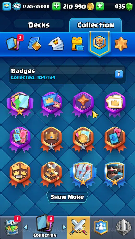 Clash Royale Accounts Midgame Lv 42|Trophy 9195|KTL 14|Limited Skin|Card 121| 1 HERO 7 EVO 8 Champ 21 Legendary 33 Epic 30 18