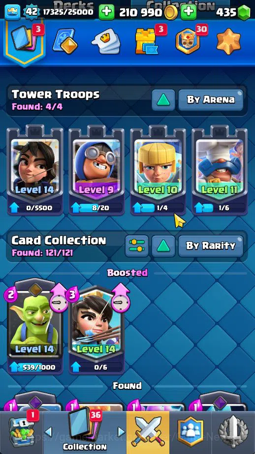 Clash Royale Accounts Midgame Lv 42|Trophy 9195|KTL 14|Limited Skin|Card 121| 1 HERO 7 EVO 8 Champ 21 Legendary 33 Epic 30 4