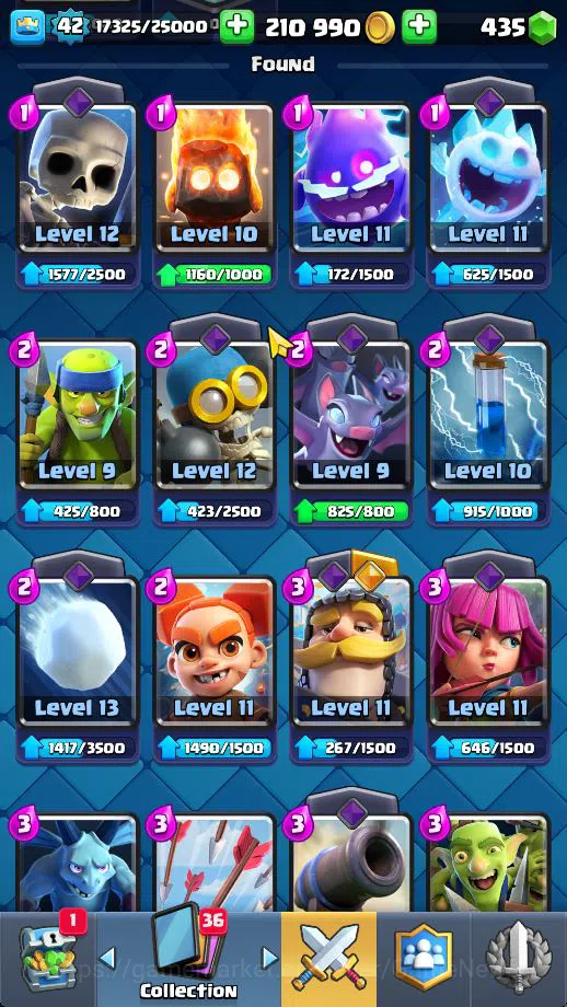 Clash Royale Accounts Midgame Lv 42|Trophy 9195|KTL 14|Limited Skin|Card 121| 1 HERO 7 EVO 8 Champ 21 Legendary 33 Epic 30 6