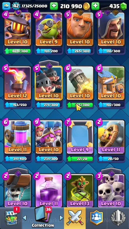 Clash Royale Accounts Midgame Lv 42|Trophy 9195|KTL 14|Limited Skin|Card 121| 1 HERO 7 EVO 8 Champ 21 Legendary 33 Epic 30 9