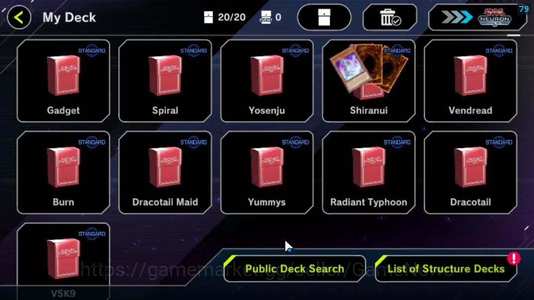 Yu-Gi-Oh! Master Duel Accounts Lv 18 | 20 Deck |RadiantTyphoon, VSK9,Dracotail,Yu image 8