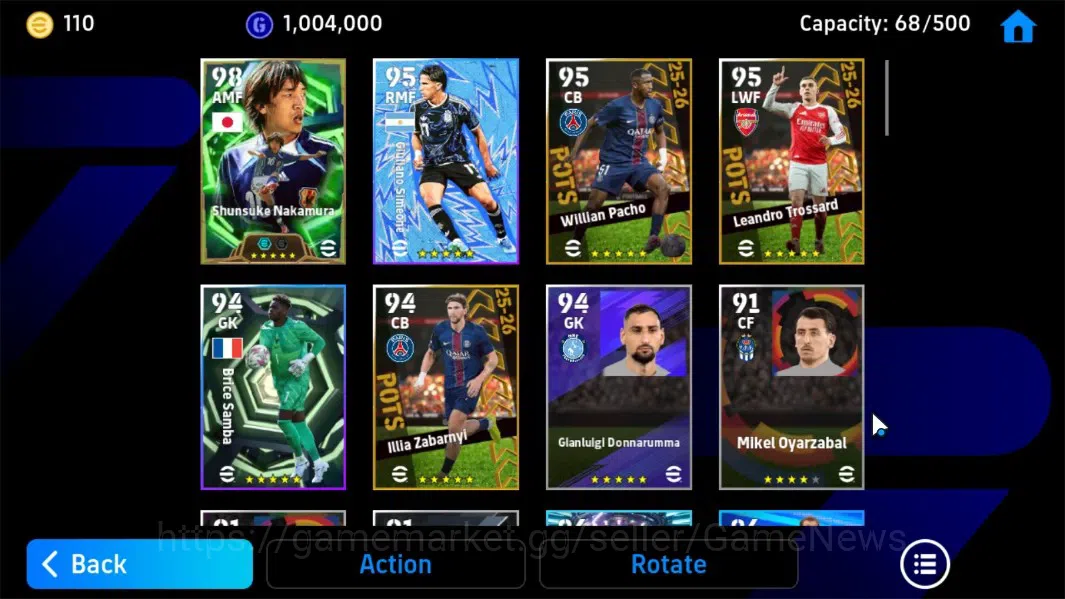eFootball Accounts Android|Epic Shunsuke Nakamura,ShowTime Joan Garci image 4