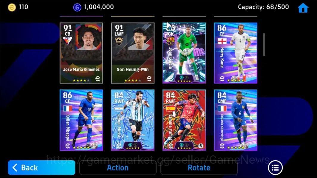 eFootball Accounts Android|Epic Shunsuke Nakamura,ShowTime Joan Garci image 5