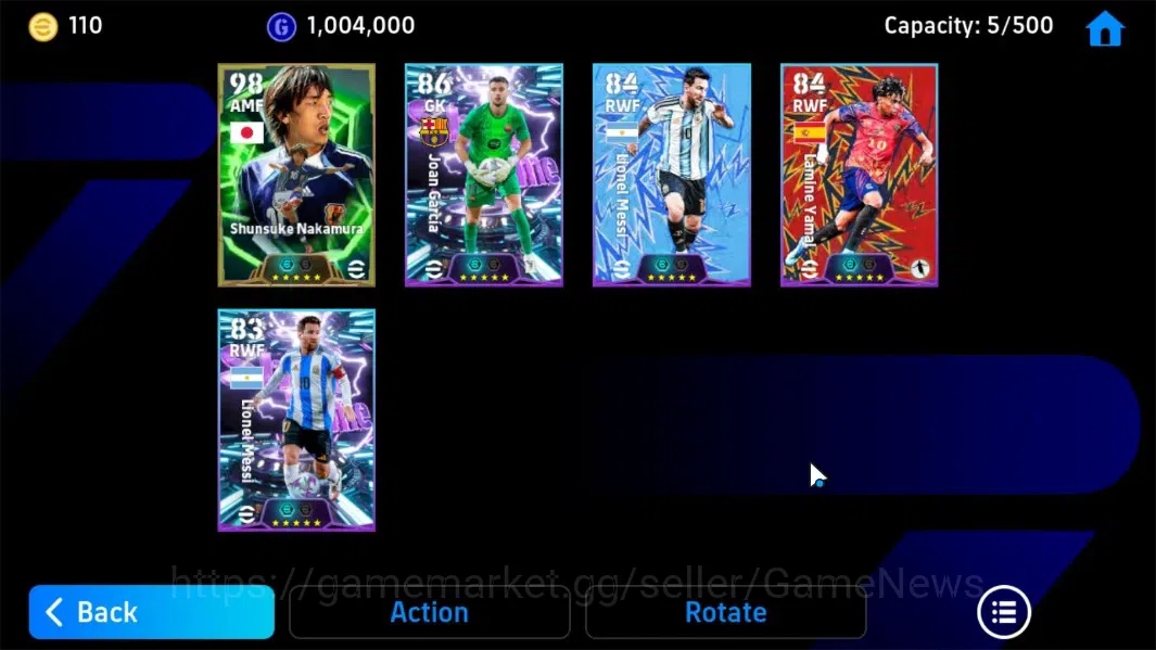 eFootball Accounts Android|Epic Shunsuke Nakamura,ShowTime Joan Garci image 6