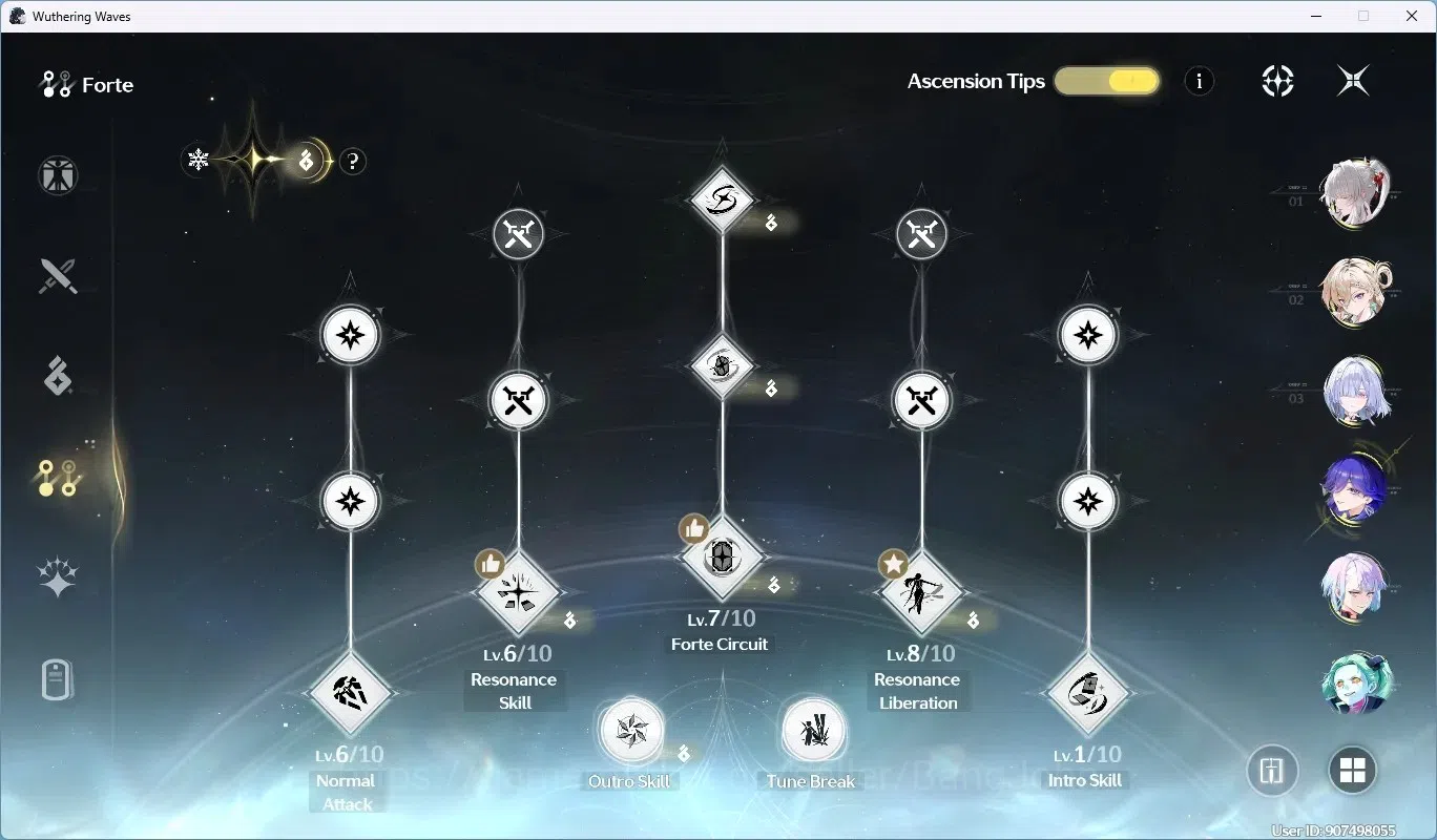 Wuthering Waves Accounts SEA|UL 60|Rank 6|9 Char Limited [Phoebe,Zani,(Lyna image 12